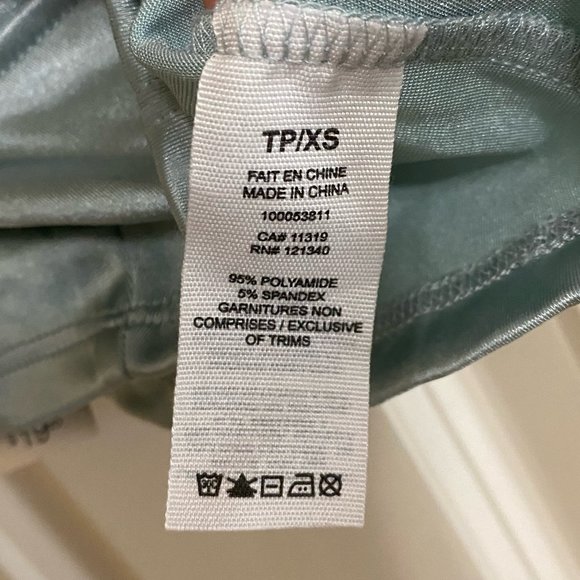 NWT Garage Light Blue Satin Bustier Crop Top - Picture 7 of 8